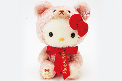 テディベアの着ぐるみを被ったハローキティ発売 - ファッションプレス