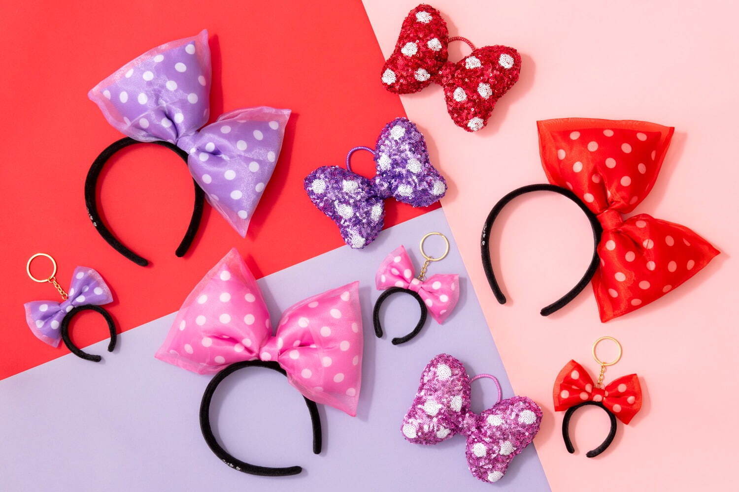 東京ディズニーランド＆シー「ミニーマウス」のキラキラリボン