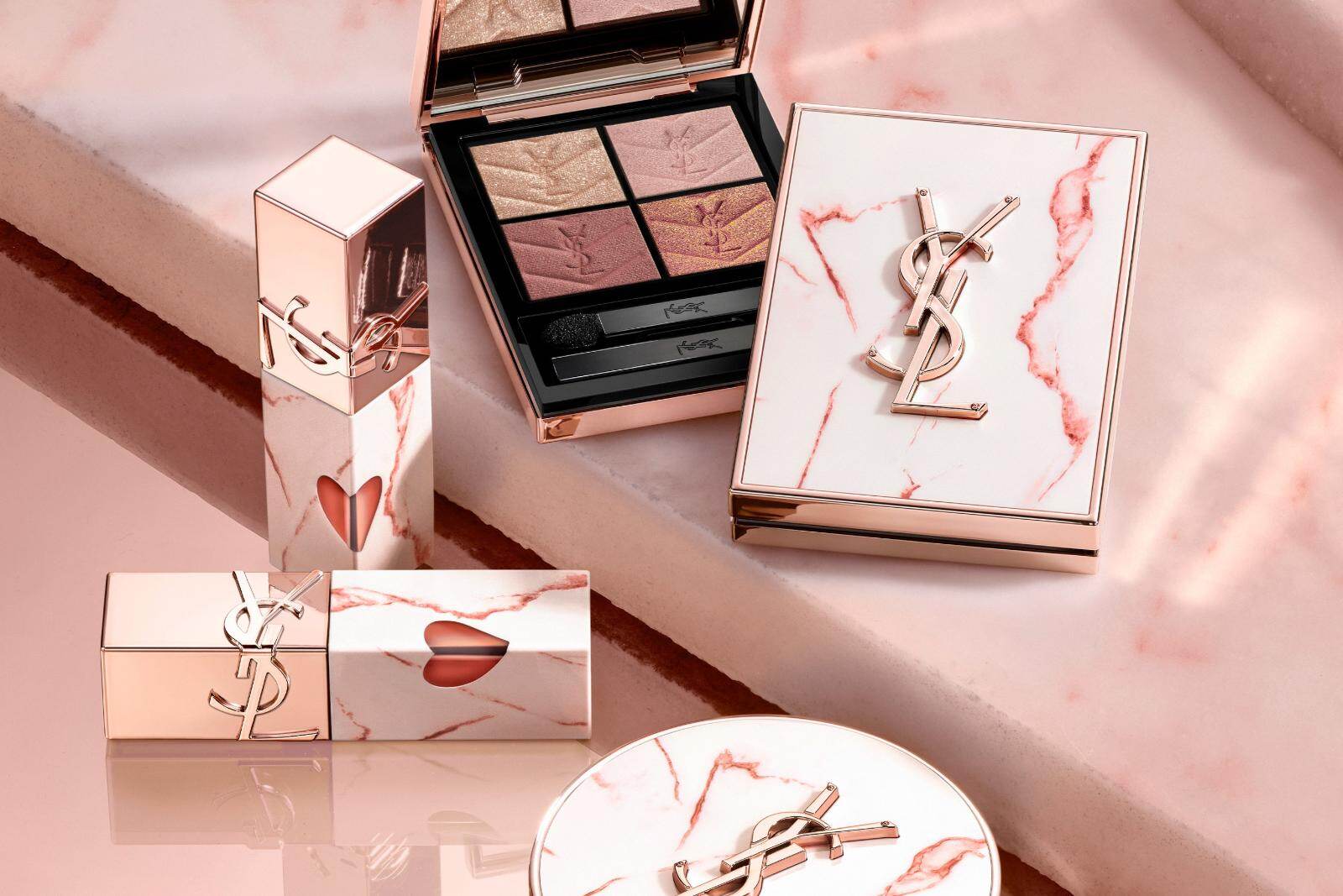 イヴ・サンローラン「ピンクマーブル」を纏った25年秋コスメ