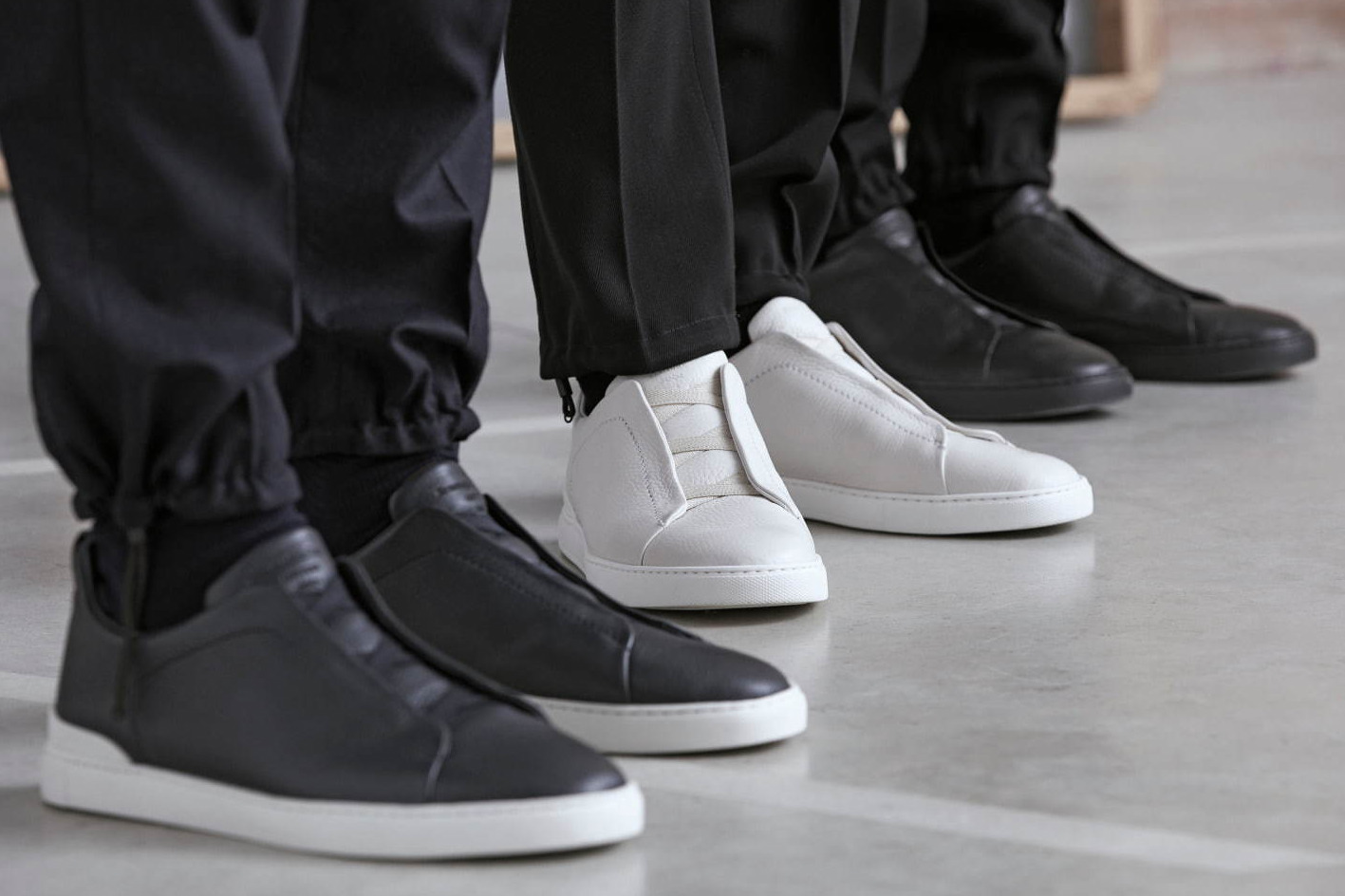 エルメネジルド ゼニアの新アイコンスニーカー「トリプルステッチ」、3