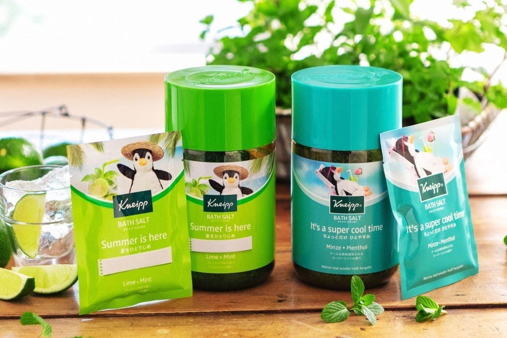 クナイプ「4種のミント」＆「ライムミント」香るバスソルト、芯まで