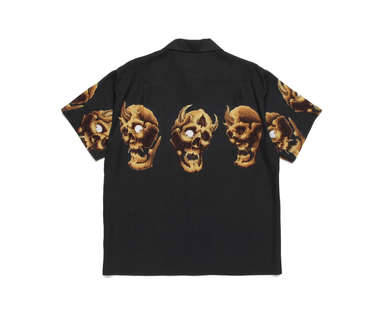 ワコマリア「鬼スカル」を配したハワイアンシャツ＆ダボシャツ、56