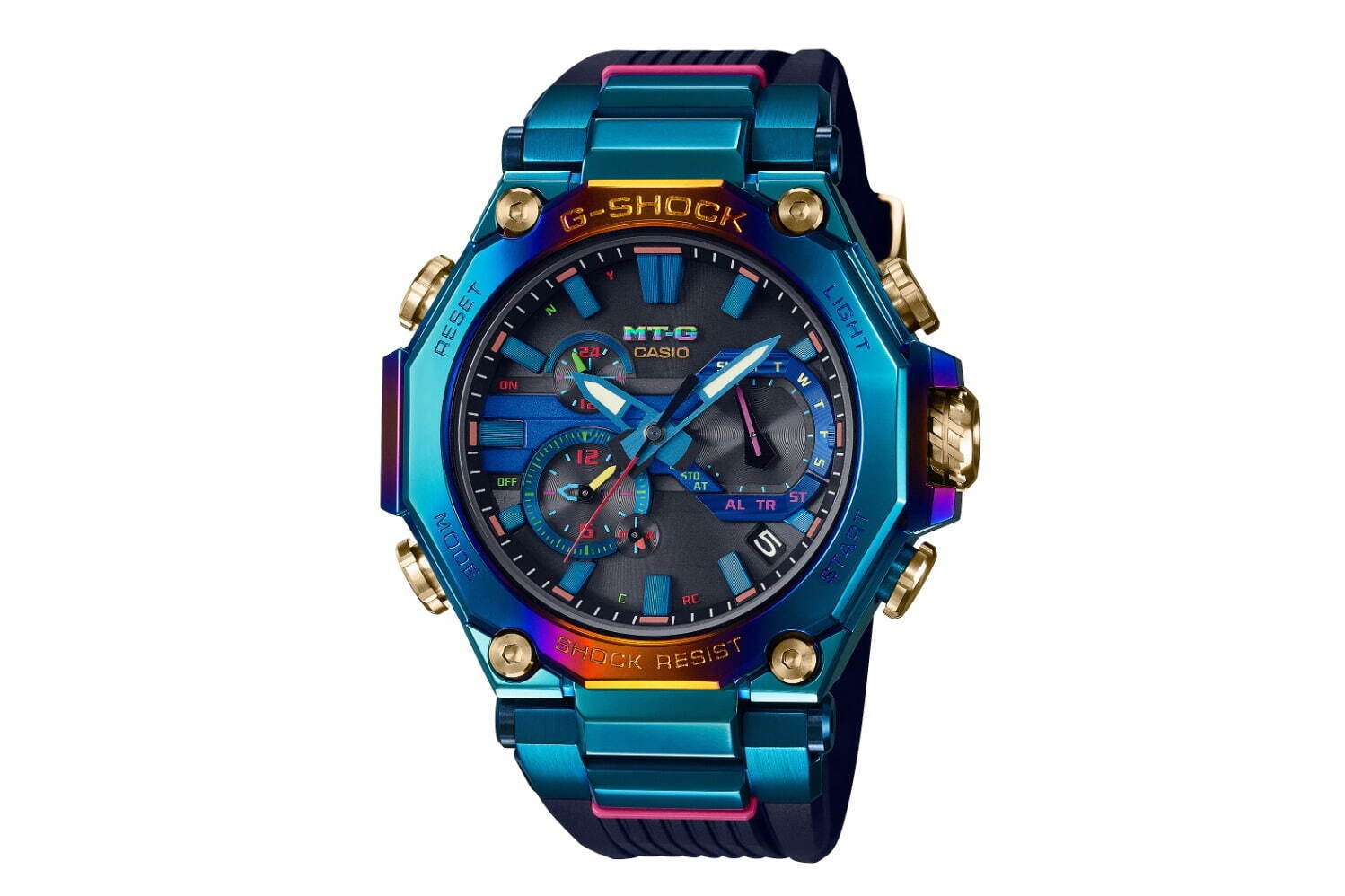 G-SHOCK“鳳凰”着想の新作腕時計、神秘的レインボーメタルケース