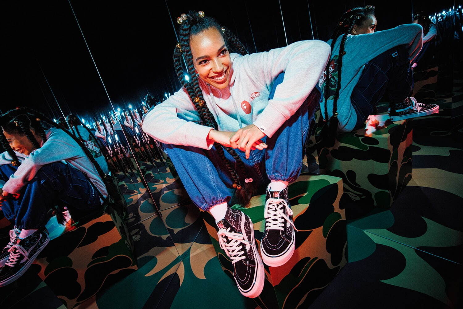 C*o様 ア ベイシングエイプ 20周年記念キャンバスアート SKATETHIN