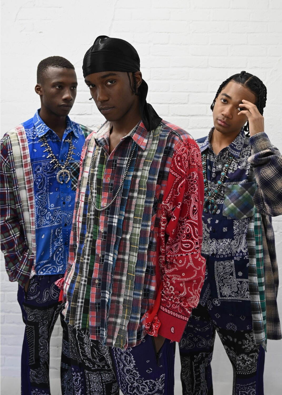 ニードルズ×ミヤギヒデタカ、“ペイズリー柄”トラックスーツやユーズド