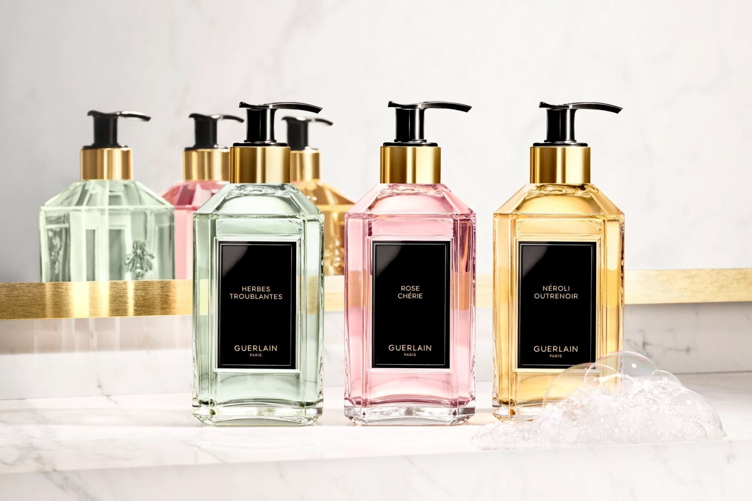 ゲランの名香を纏ったハンドソープ＆ボディローション、“まるで香水瓶