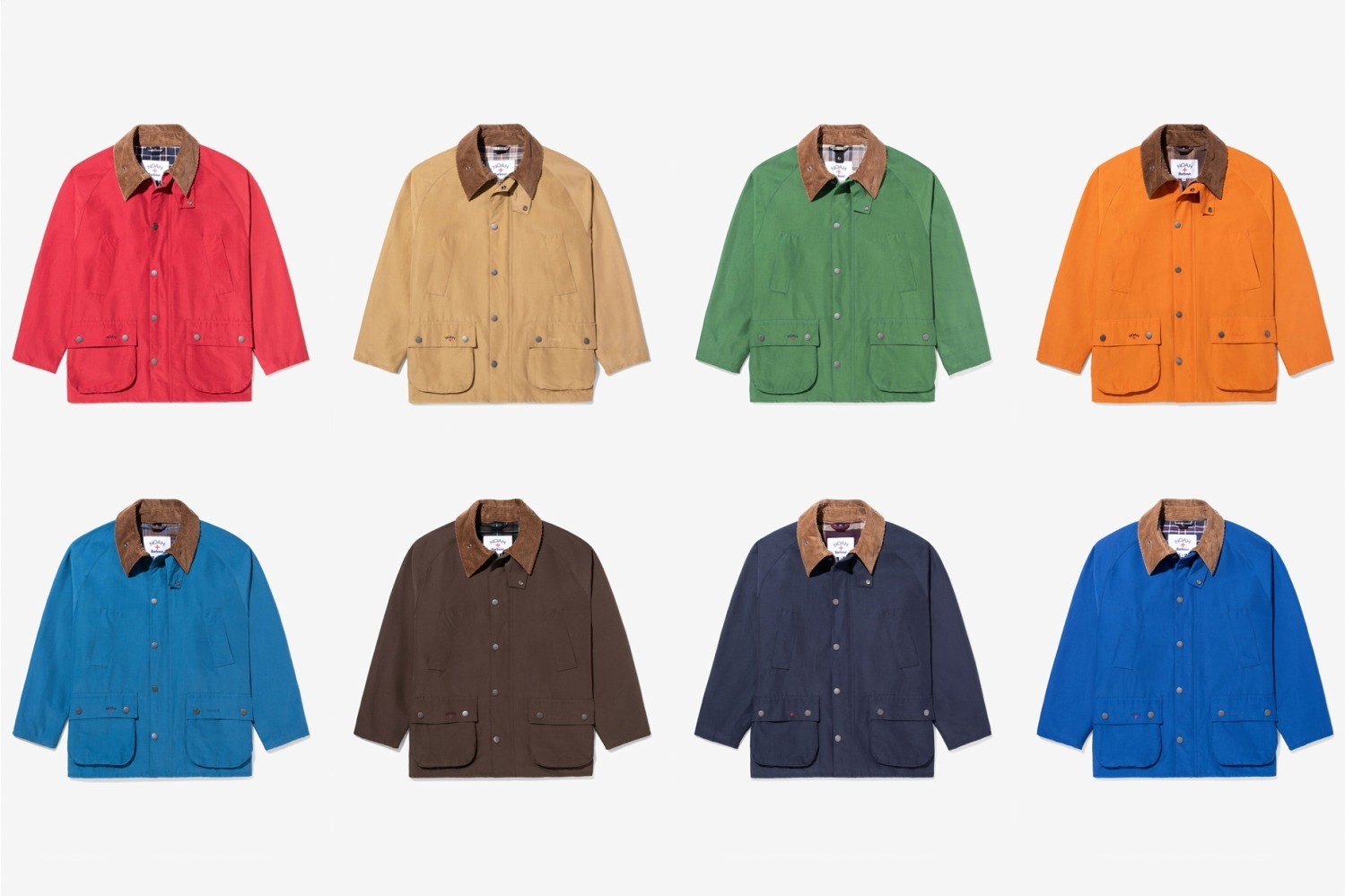 ノア×バブアー、カラフルなジャケット「60/40ビデイル」やカモ柄