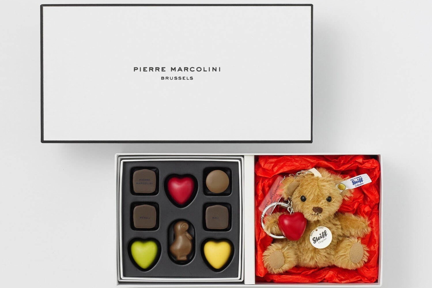 ピエール マルコリーニのクリスマス、カラフル”ツリー型”チョコ