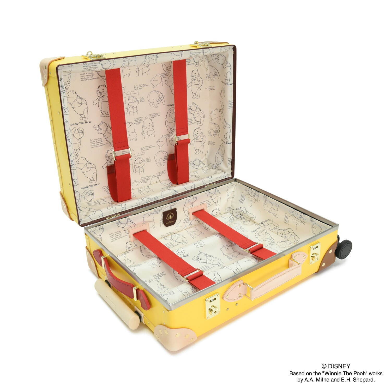 グローブ・トロッター「くまのプーさん」のスーツケース、スケッチ