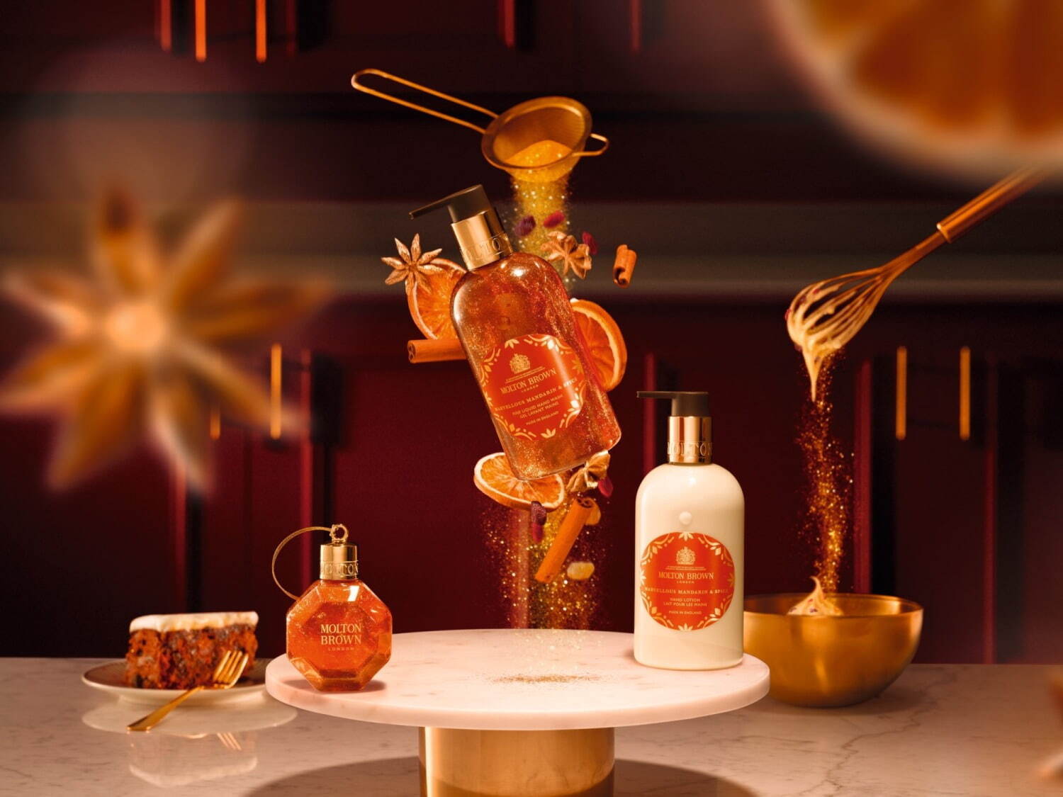 モルトンブラウン23年クリスマスコフレ、限定の香りなど”24アイテム