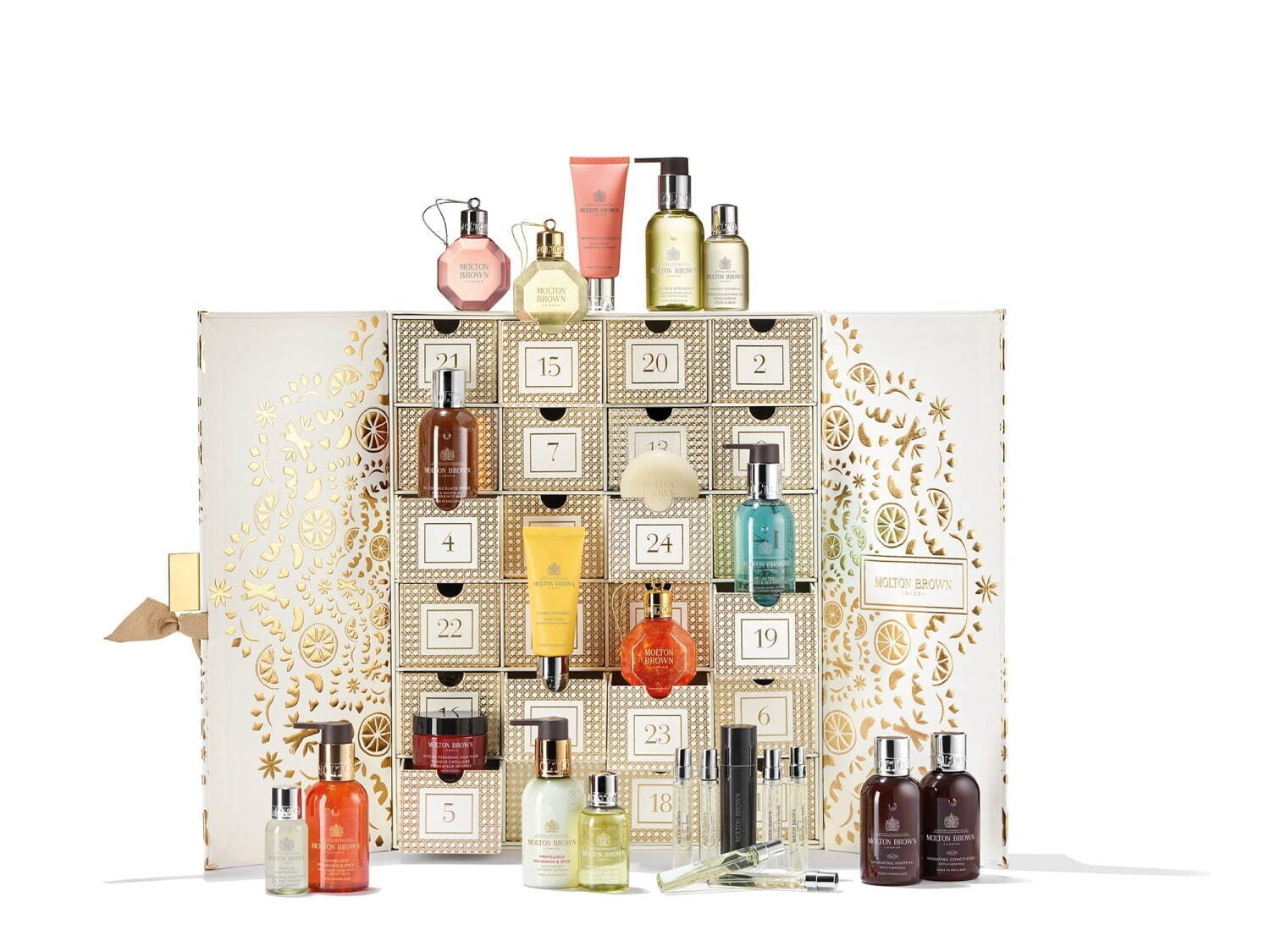モルトンブラウン23年クリスマスコフレ、限定の香りなど”24アイテム