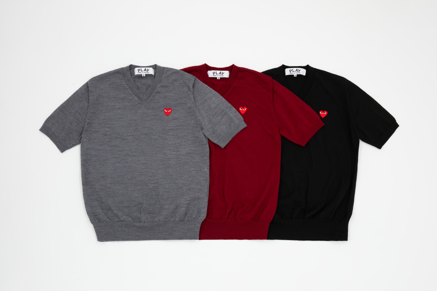 プレイ・コム デ ギャルソン初の半袖ニット＆カーディガン