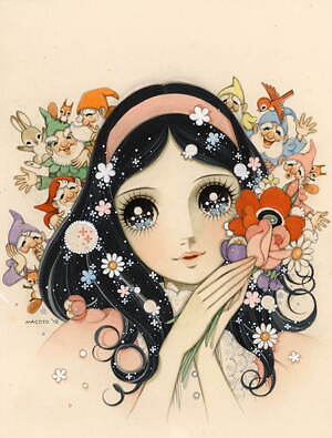 高橋真琴の個展が東京・有明で、プリンセスを描いた原画を中心に過去