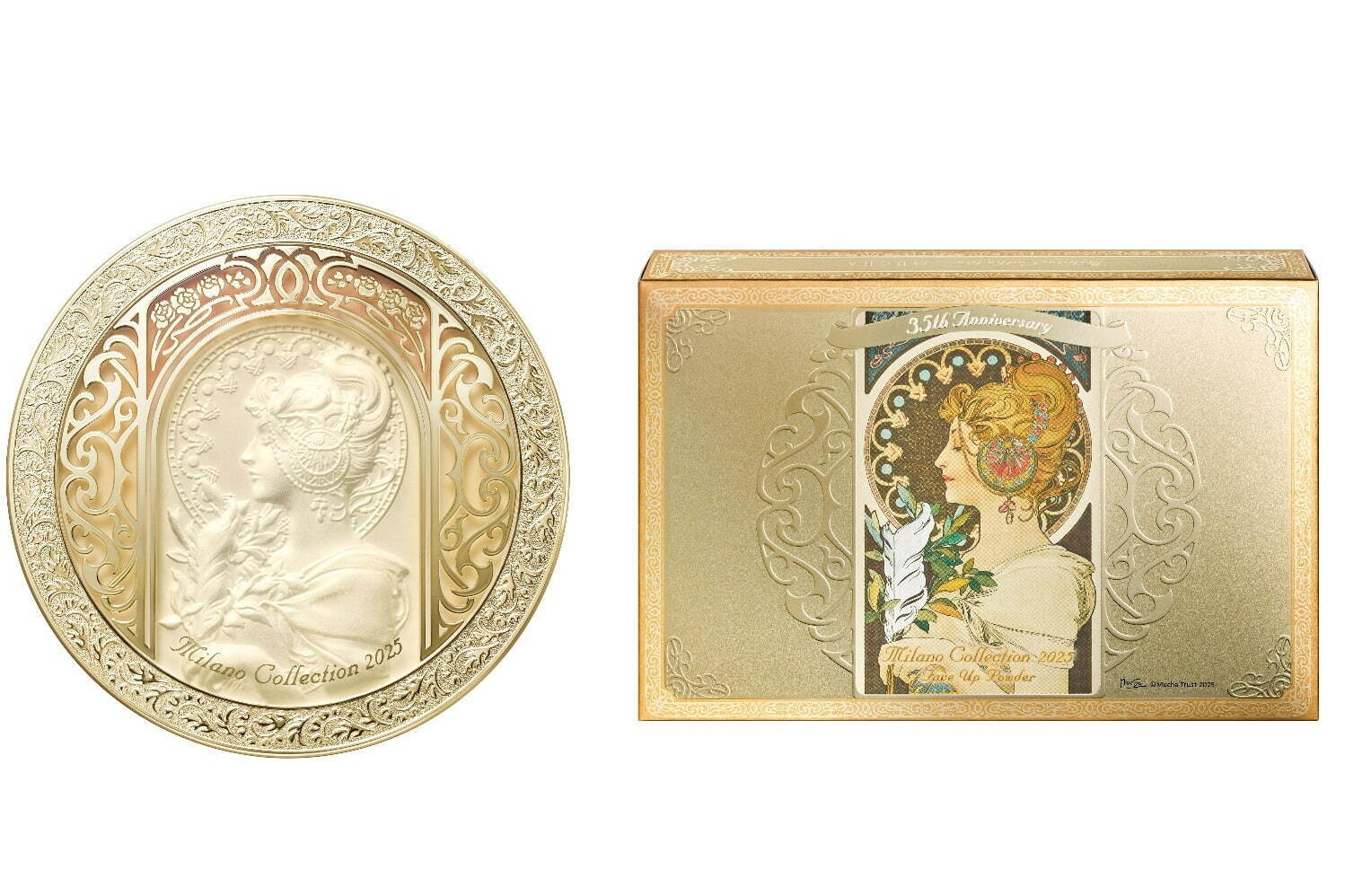 ミラノコレクション“1年に1度”のフェースパウダー、「ミュシャ」の人気