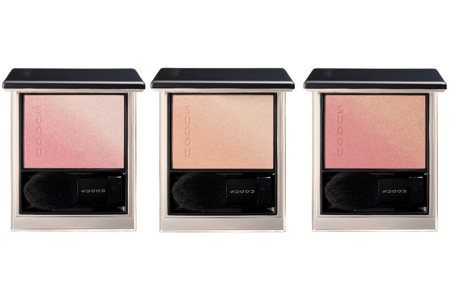 SUQQU24年秋コスメ、ハイライト＆チークの新作“無重力ブラッシュ”で