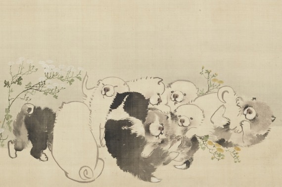 特別展「癒やしの日本美術」東京・山種美術館で - “子犬”を描いた芦雪