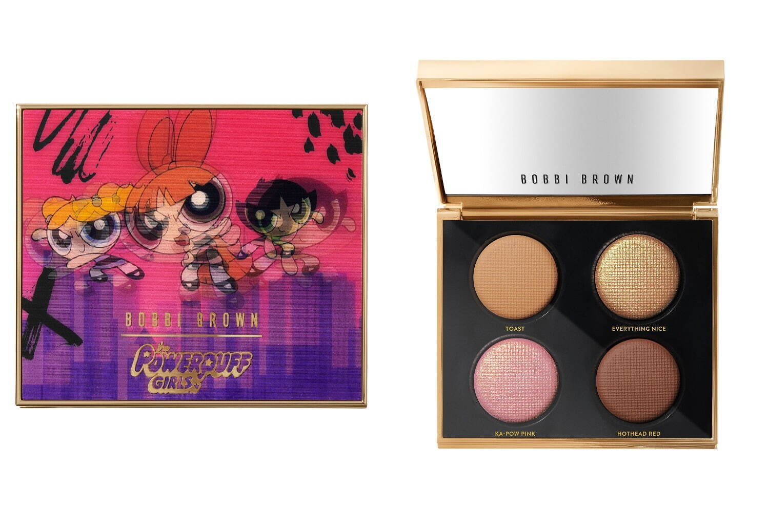ボビイ ブラウン×「パワーパフ ガールズ」限定コラボコスメ、煌めく4色