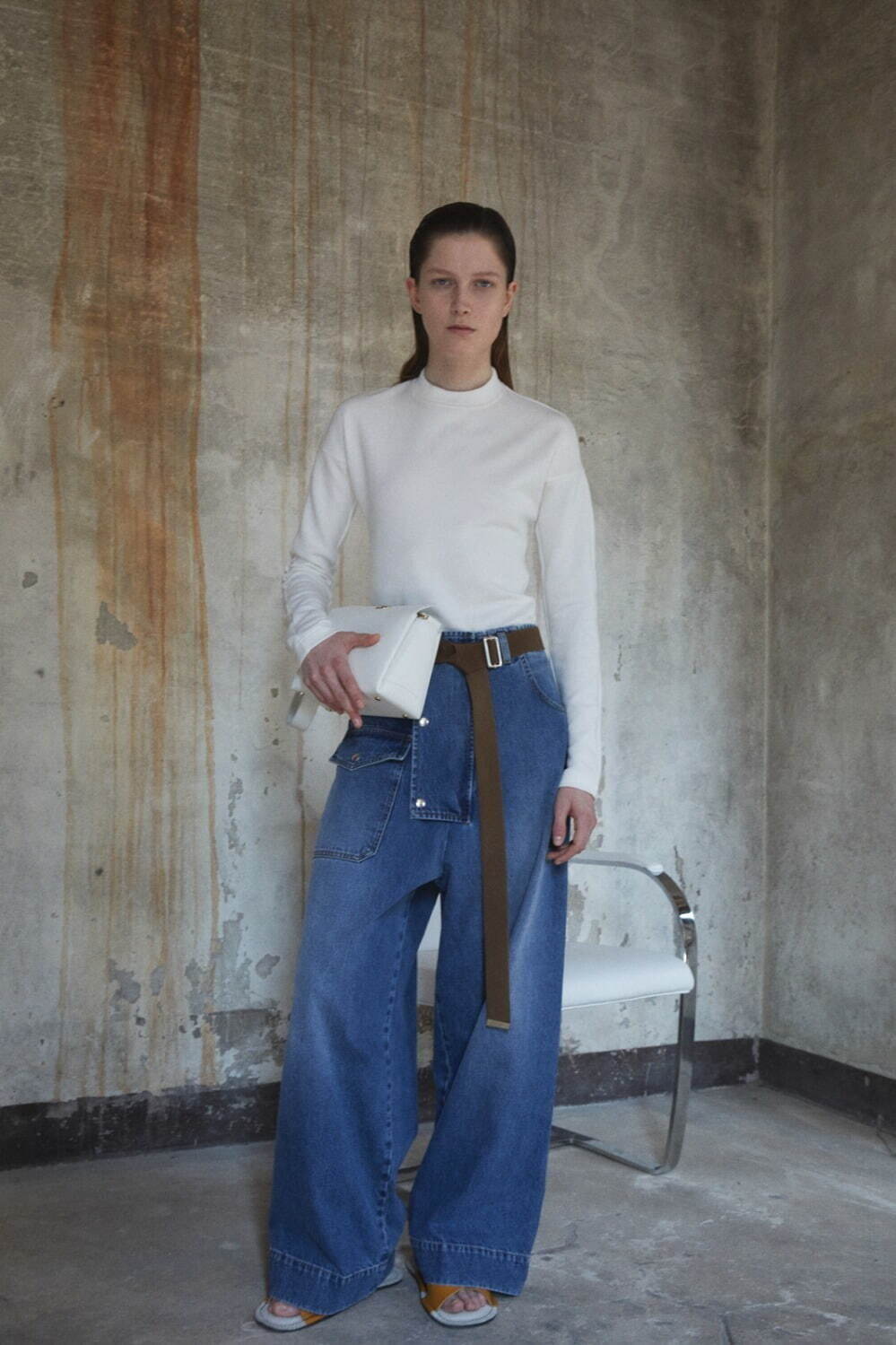 プラン シー24年春夏新作 - オーバーサイズのデニムシャツ＆ワイド