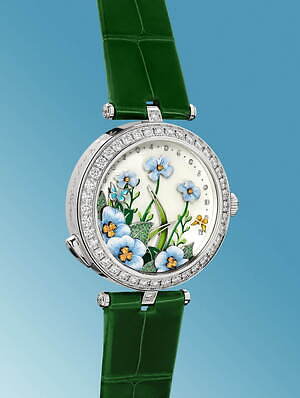 ヴァン クリーフ＆アーペルのハイジュエリーウォッチ、文字盤を