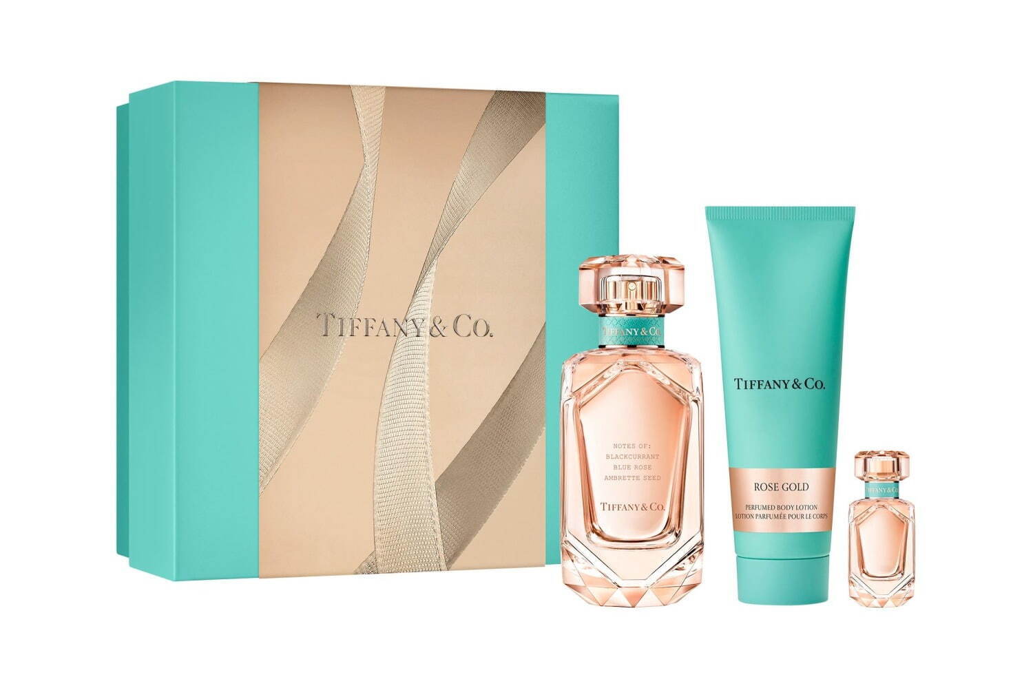 ティファニー24年クリスマスコフレ第2弾、「ローズゴールド」現品香水