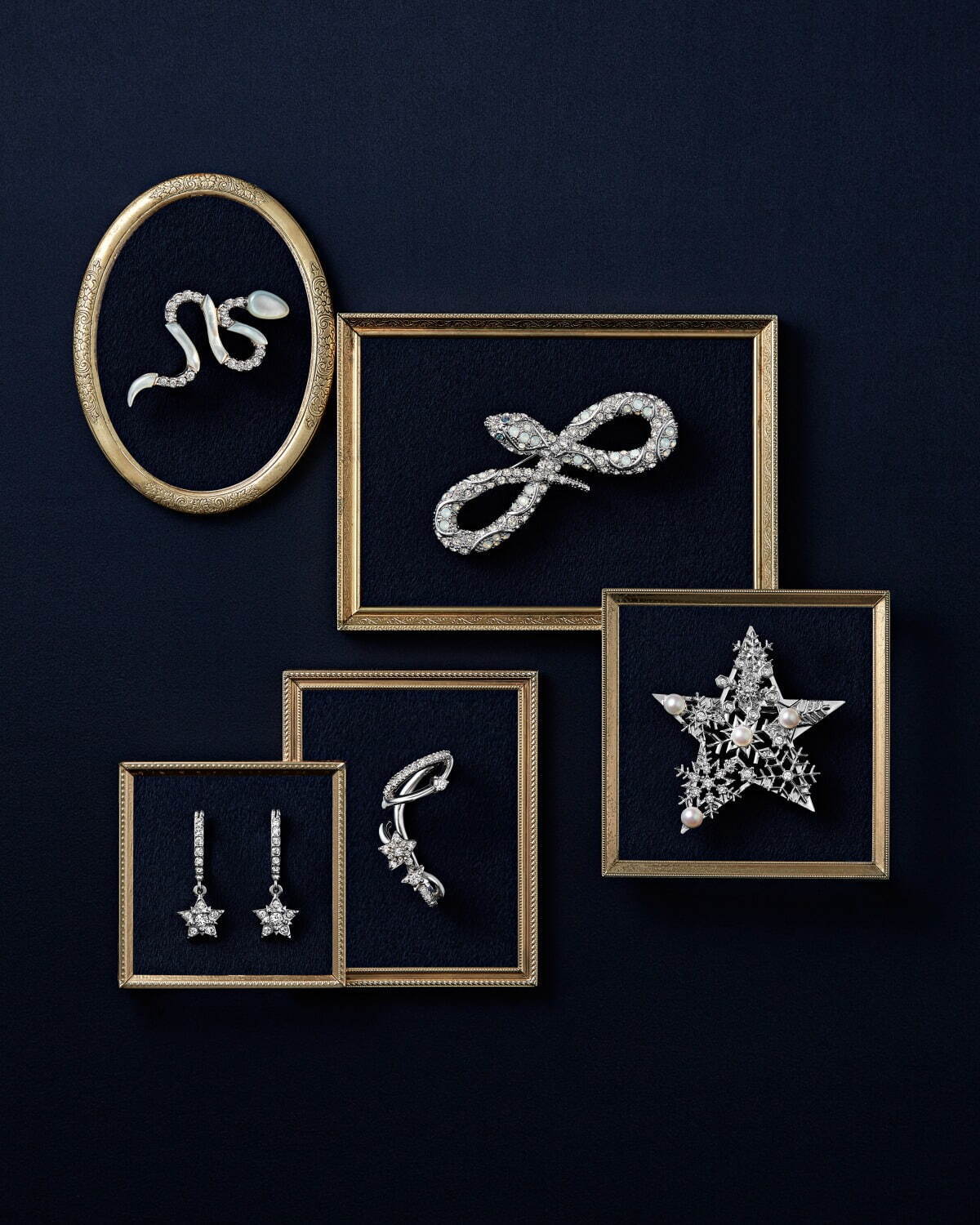 ヴァンドームブティック24年クリスマス、淡水パール輝く“雪の結晶