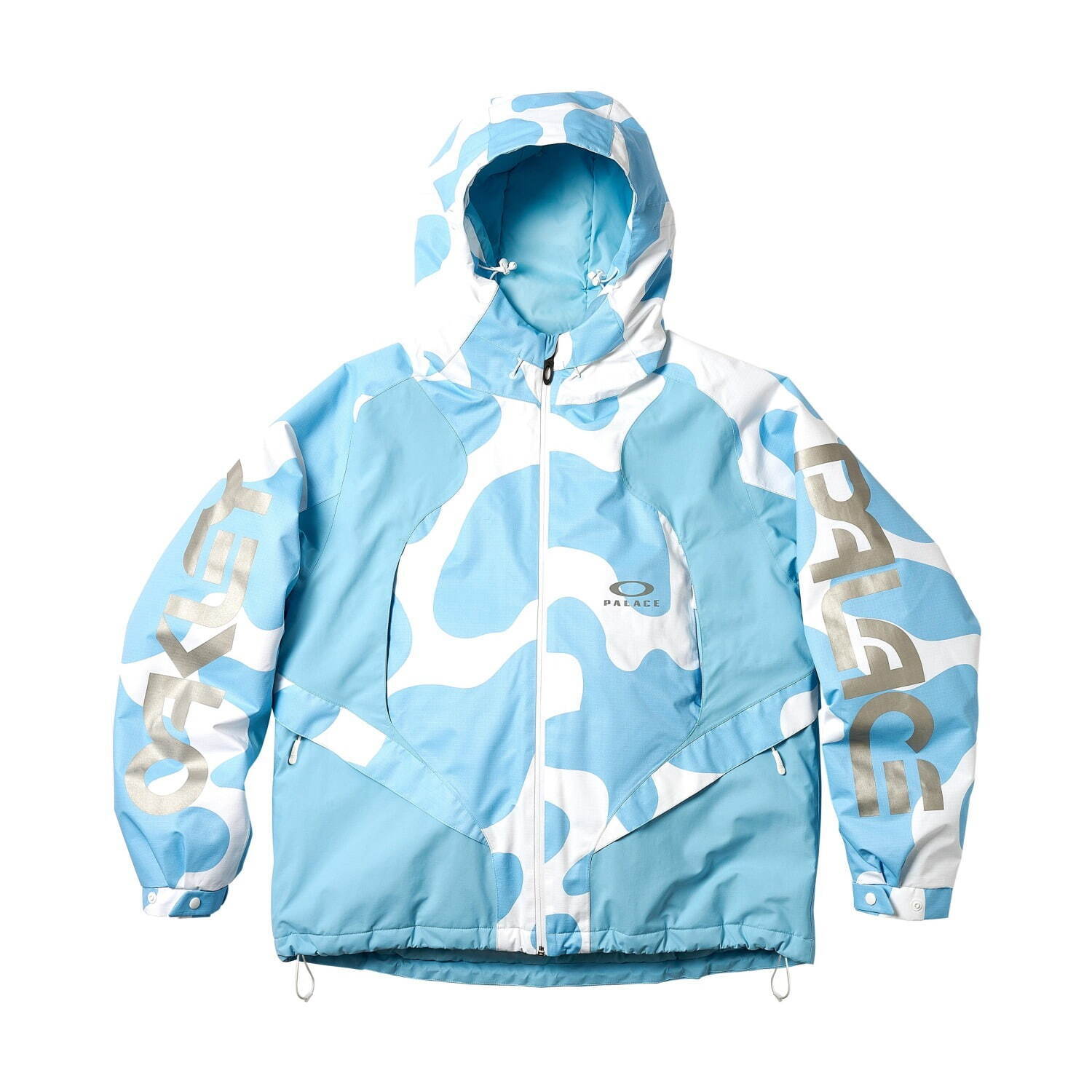 パレス スケートボード×オークリー、“斑模様”の中綿ジャケット＆登山用