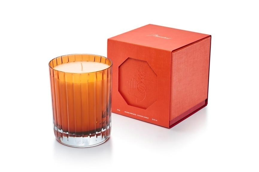 バカラ“4元素の錬金術”着想アロマキャンドル、ハーブ香る水や