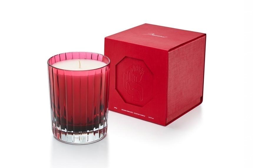 バカラ“4元素の錬金術”着想アロマキャンドル、ハーブ香る水や