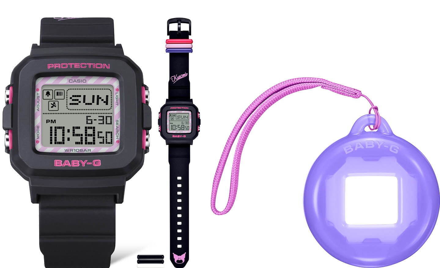 BABY-G×クロミ、腕時計とチャームの2WAY「ベイビージープラス」が