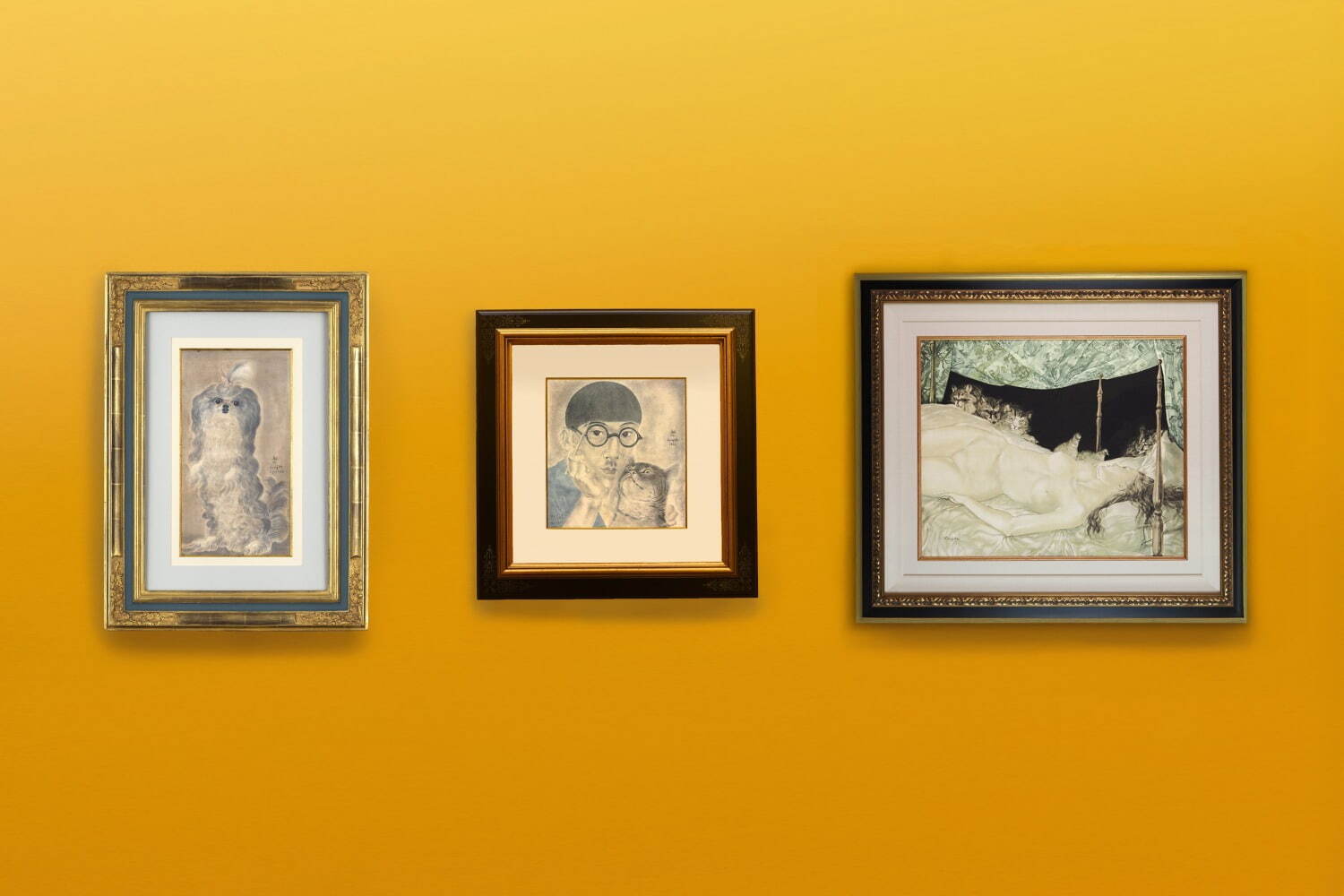 藤田嗣治の“猫”を特集した展覧会が軽井沢安東美術館で、擬人化した《猫