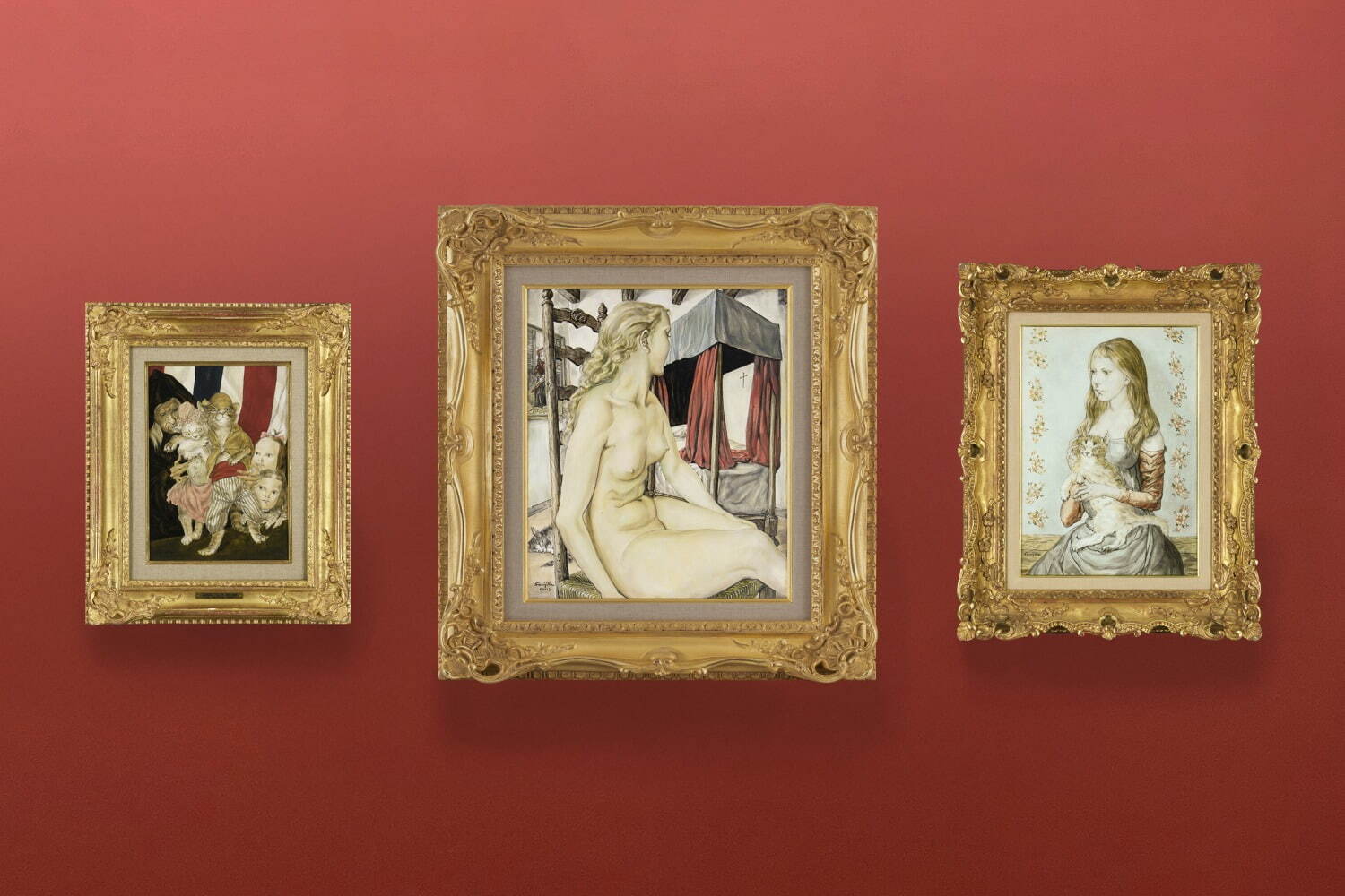 藤田嗣治の“猫”を特集した展覧会が軽井沢安東美術館で、擬人化した《猫