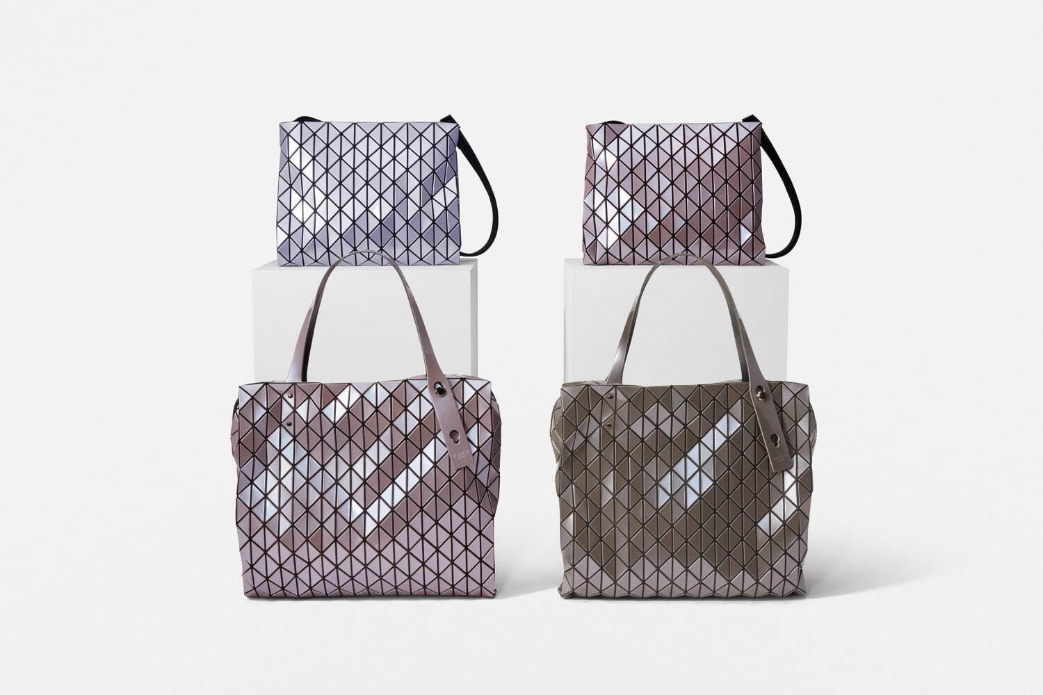 バオバオ イッセイミヤケ ショルダーバッグ トートバッグ 6x6 グレー