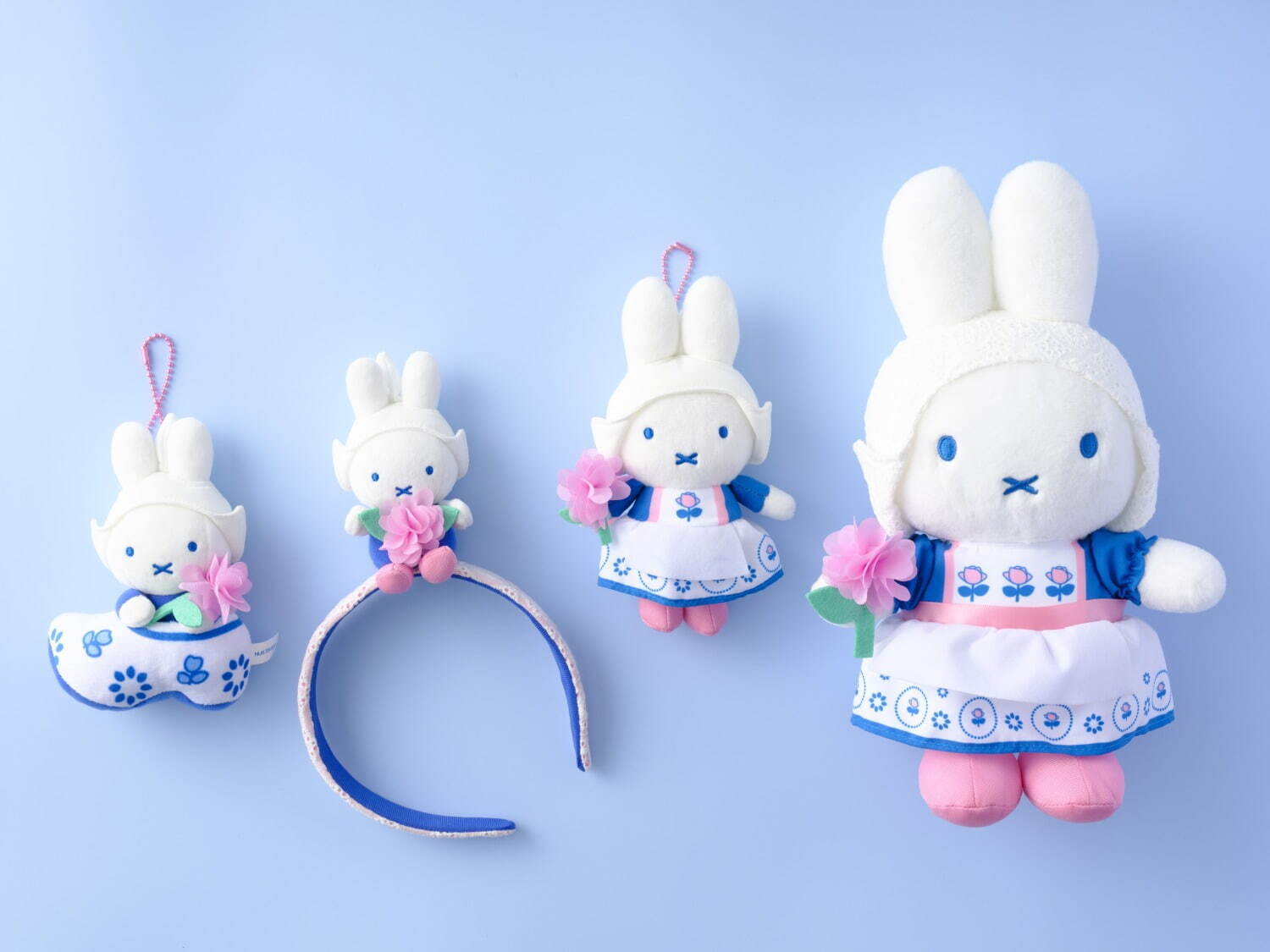 ハウステンボス25年春イベント、花に囲まれたミッフィー＆メラニーの新