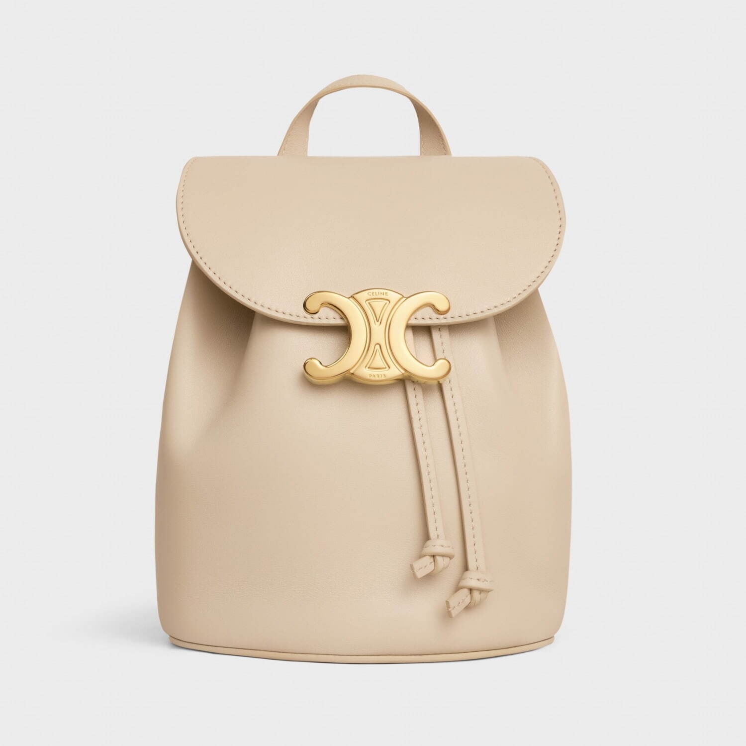セリーヌ25年春「セリーヌボニー」ミニバックパックの“ヌードカラー