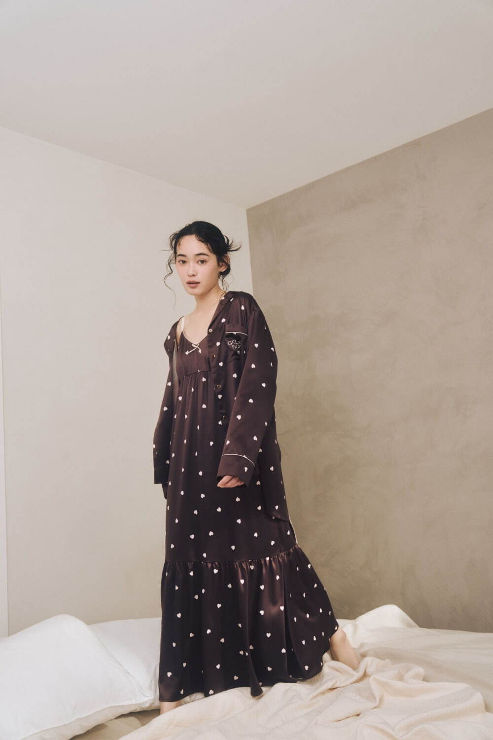 ジェラート ピケ25年バレンタイン、“ベア＆ハート”のふんわりルーム