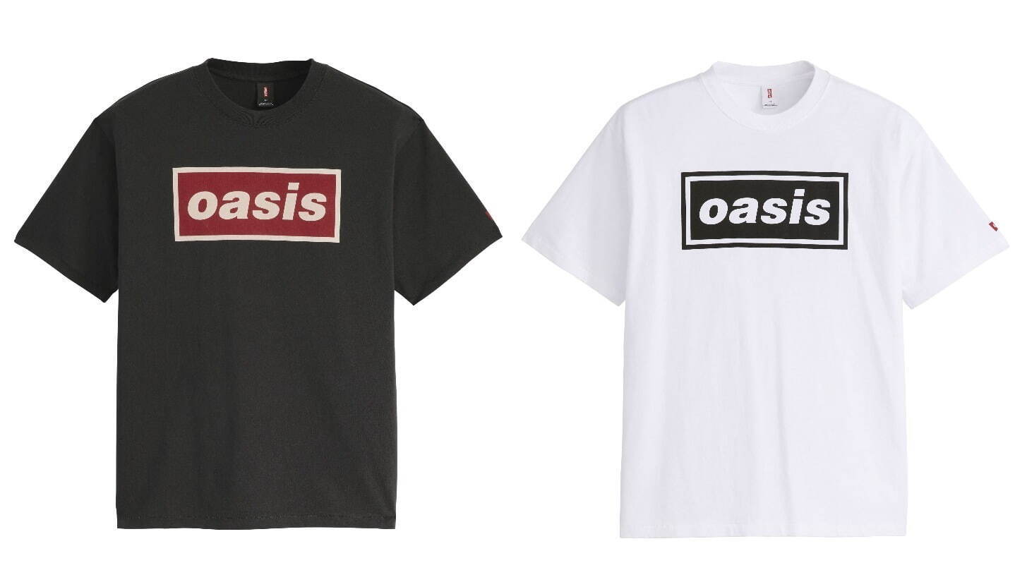 リーバイス初のバンドT、第1弾はロックバンド「オアシス」コラボで