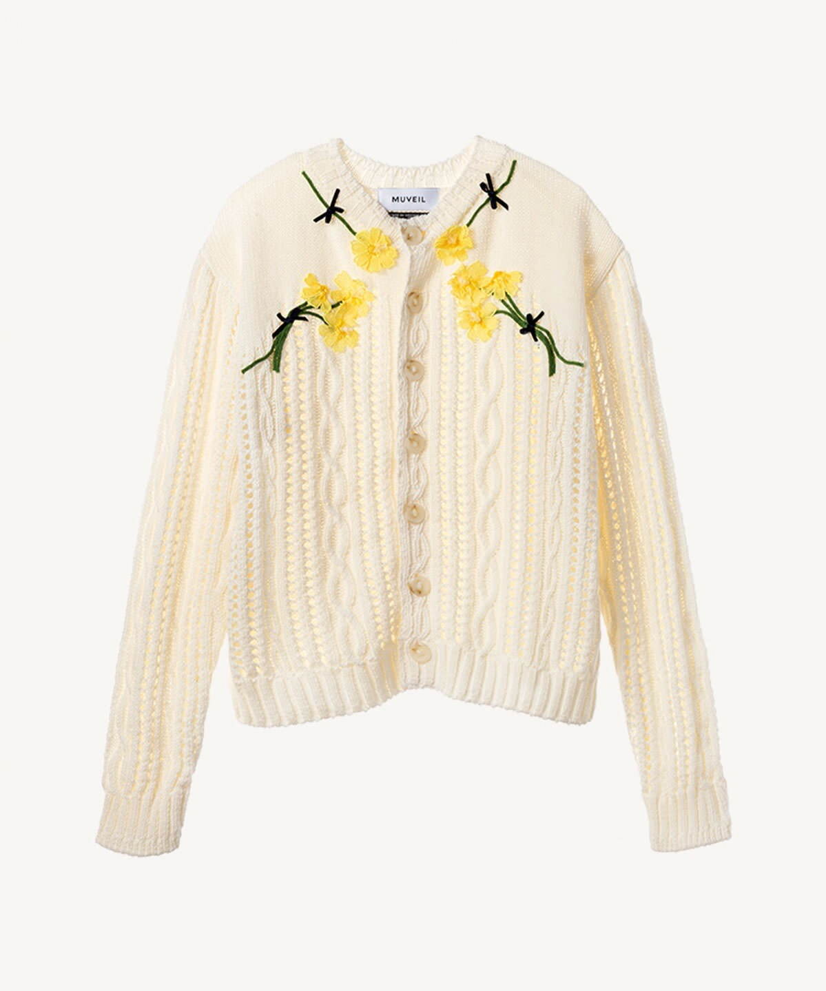 ミュベール“猫刺繡”トート＆トップス、つぶらな瞳のクロスステッチ