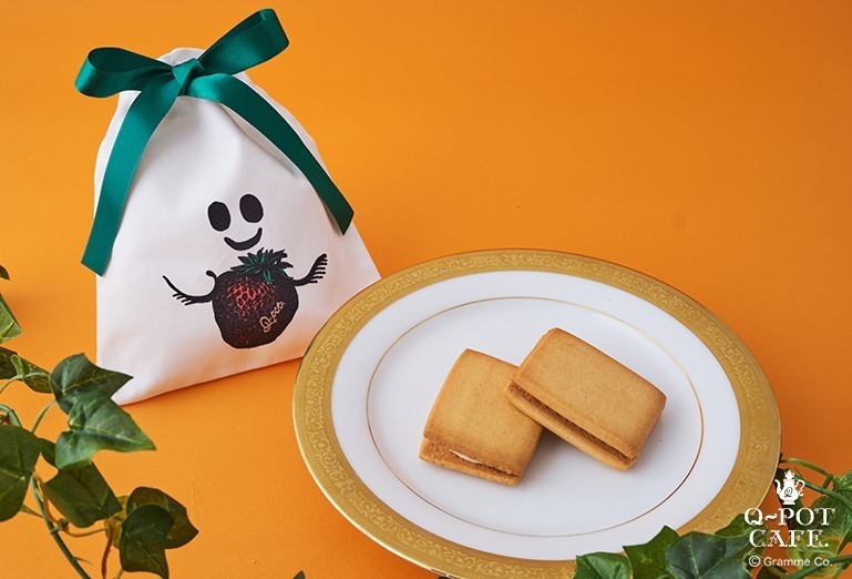 Q-pot CAFE.ハロウィンスイーツ、「オバケちゃん」クッキー缶や巾着