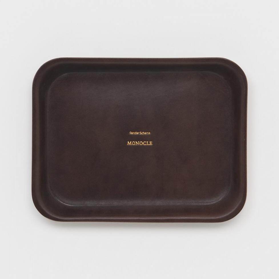 エンダースキーマ“ダークブラウン”のレザートレイ、ロンドン