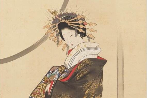 上村松園や鏑木清方、肉筆浮世絵などが一堂に - 企画展「浮世絵と美人