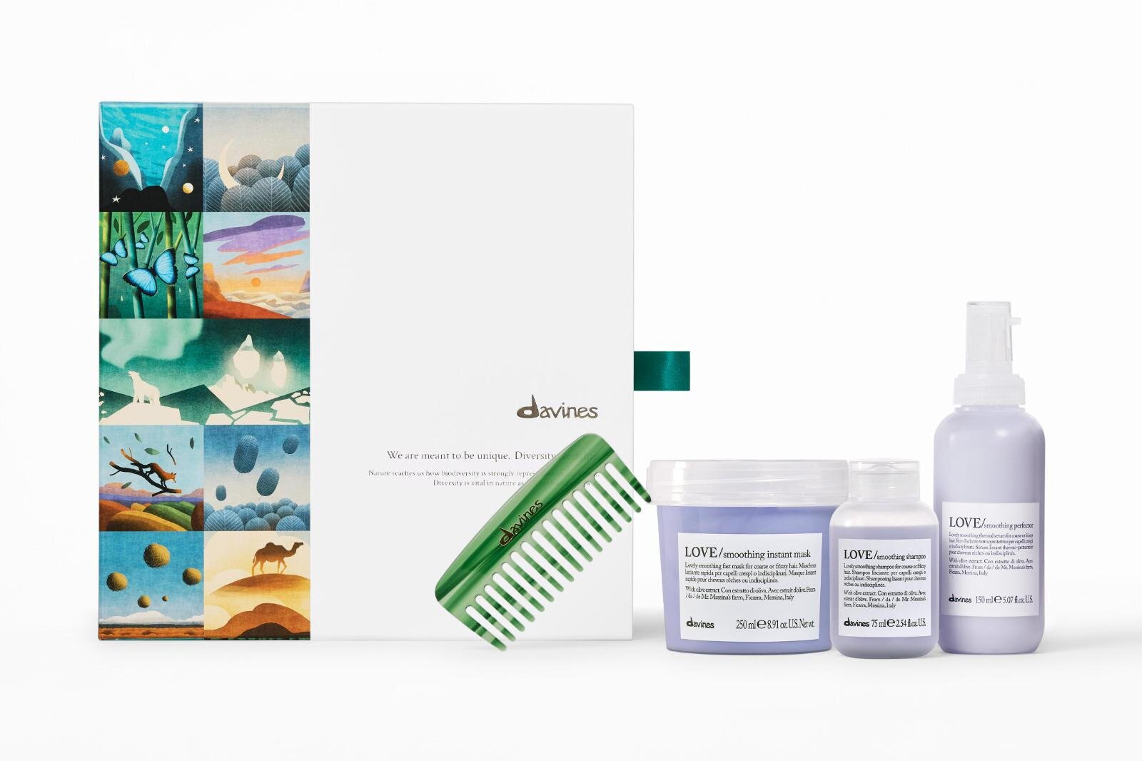 ダヴィネス25年クリスマスコフレ“限定コーム付き”ヘアケアキット、現品