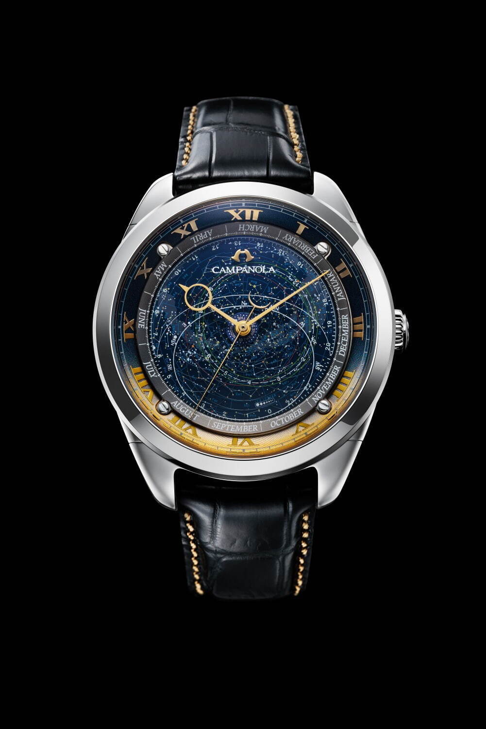 カンパノラ“星座盤”腕時計「コスモサイン」限定モデル、幻想的な夜明け