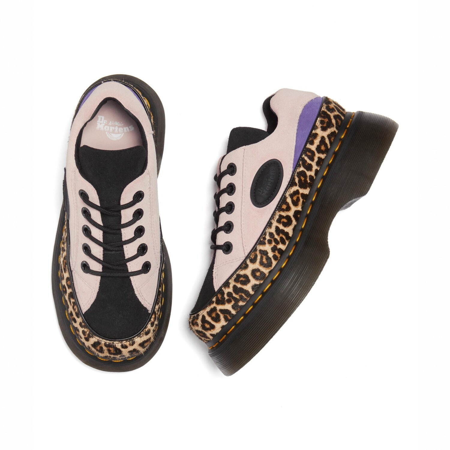 ドクターマーチン“レオパード柄”の厚底5ホールシューズ＆メリー