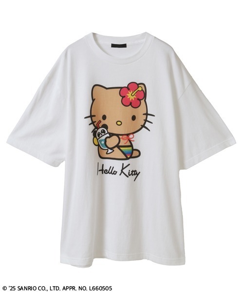 キャンディ ストリッパー“日焼けハローキティ”のコラボTシャツ、ギャル