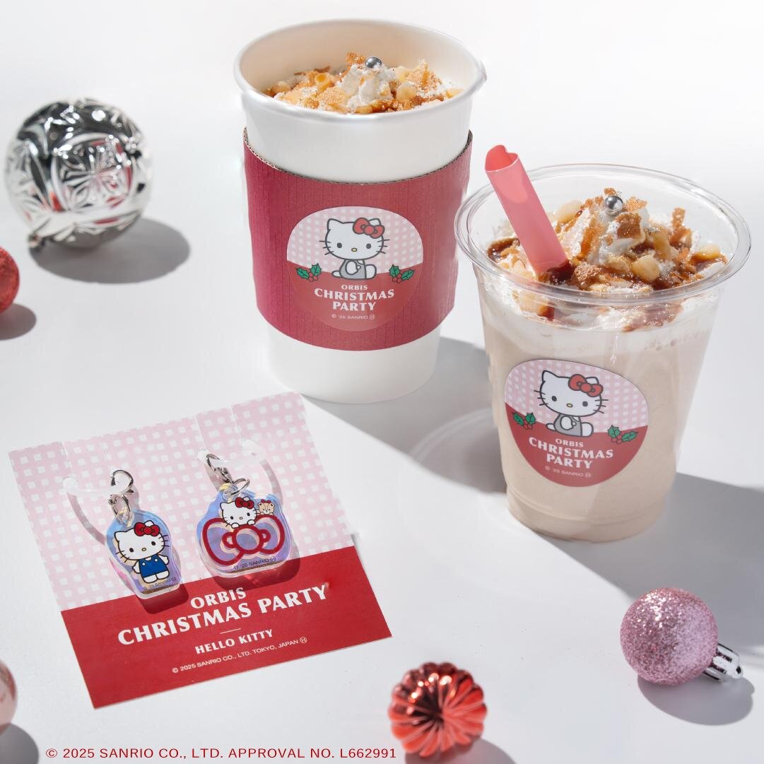 オルビス「ハローキティ」デザインの化粧水つめかえボトル、りんご