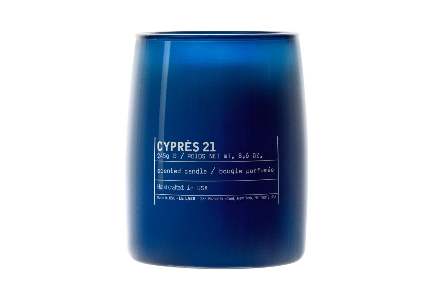 ル ラボ「藍染」着想インディゴカラーのキャンドル、“ヒノキ＆スパイス