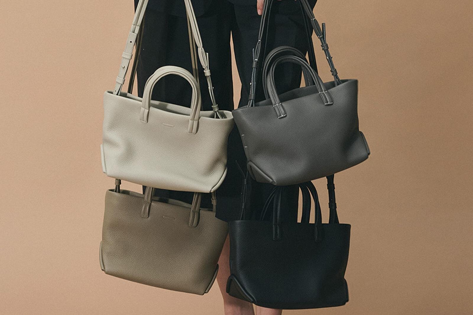 メゾン マルジェラ“だまし絵”「5AC」デニムトートバッグ、レザー