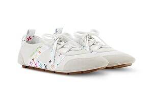 ルイ・ヴィトン×村上隆の”カラフル”モノグラム柄スニーカー、レザー