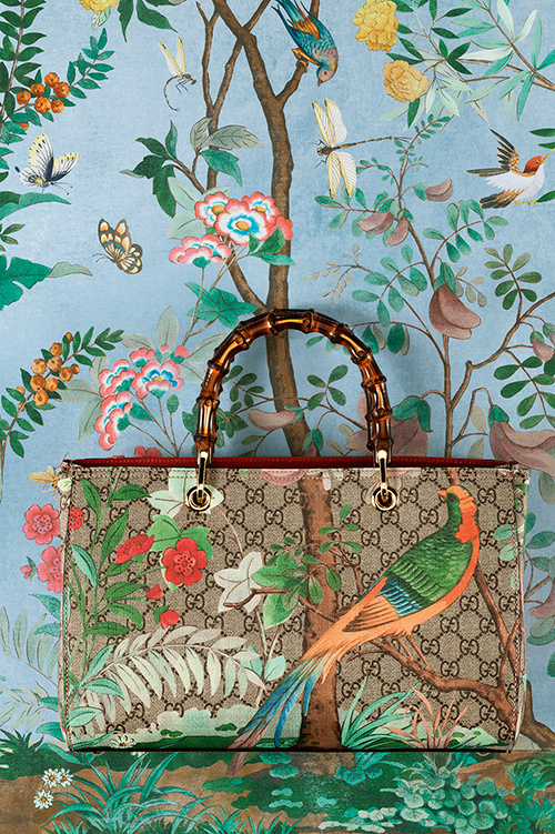 グッチ16年春夏「グッチ ティアン」コレクション、バッグやシューズ