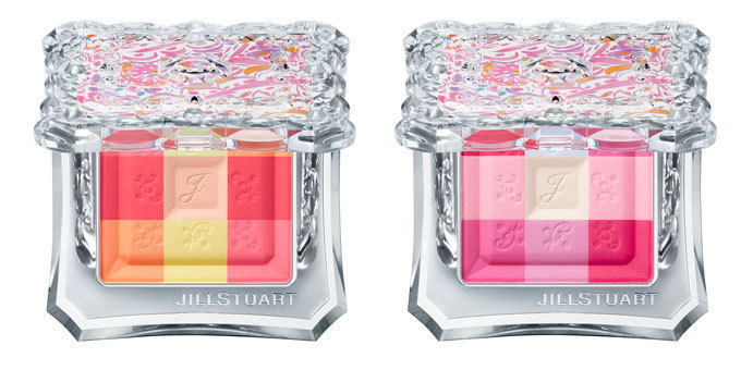 ジルスチュアート ビューティ18年夏コスメ、ピンクやブルーのアイ